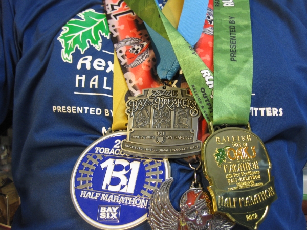 2012 running medals