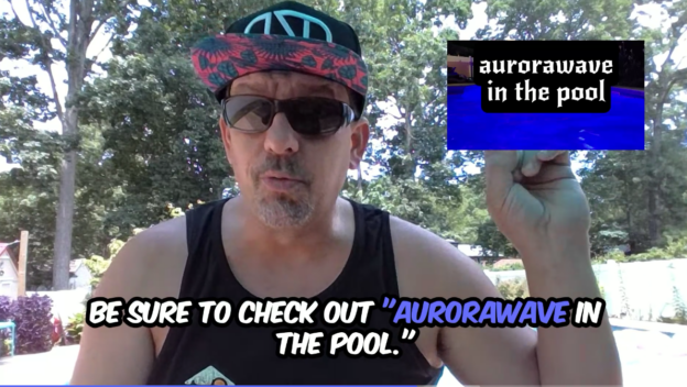 Aurorawave in the pool promo