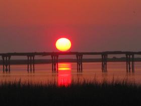 Pea Island sunset