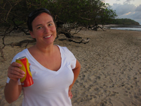 Tallboys on the beach